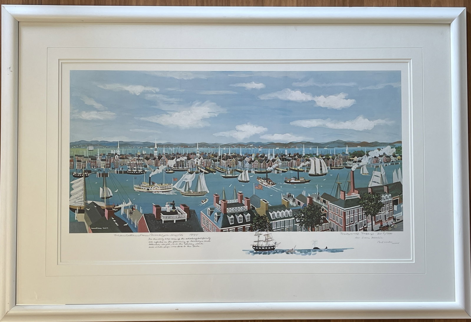 HARBOR SCENE LITHOGRAPH (1 of 4)