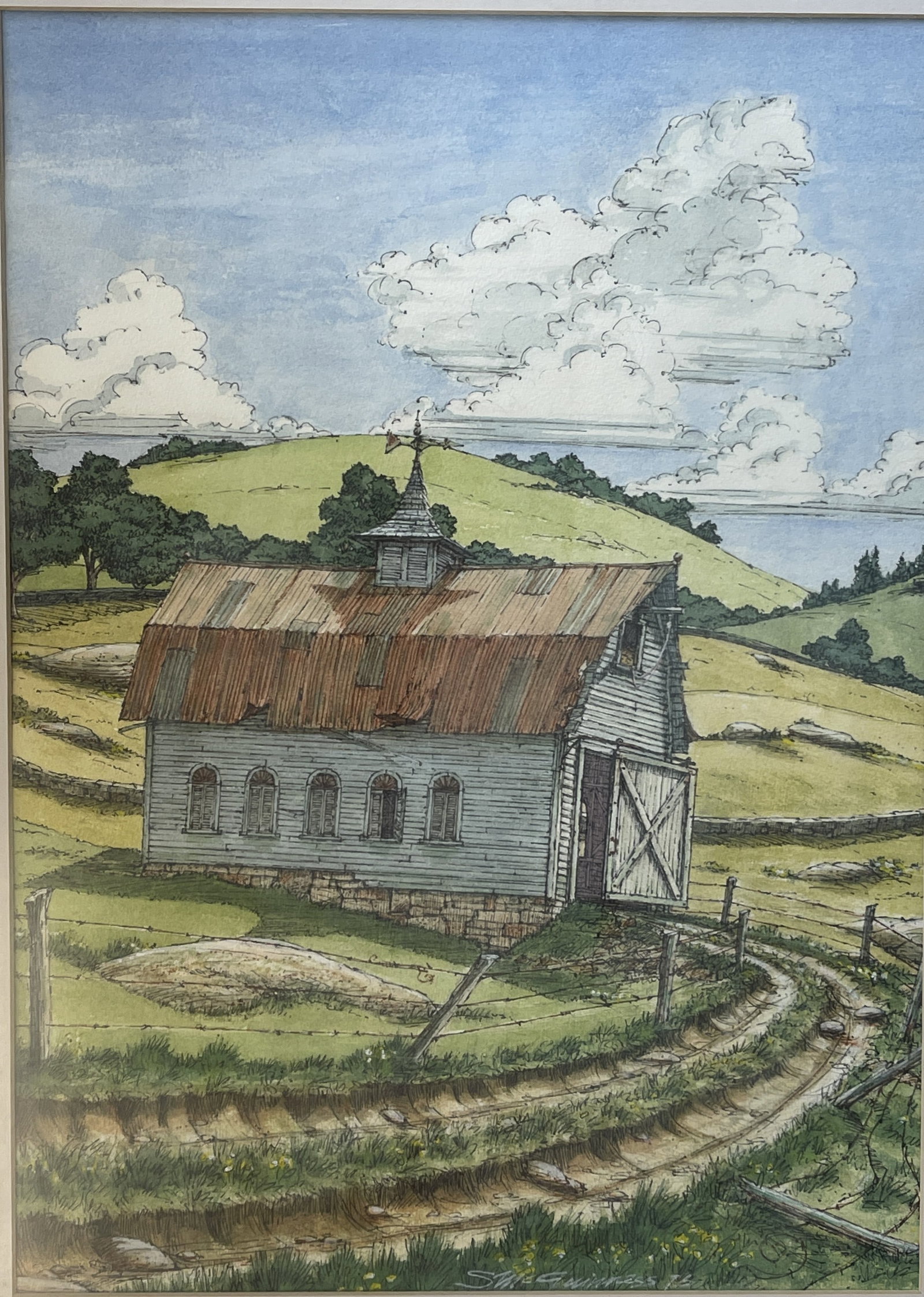 BARN LITHOGRAPH - 2