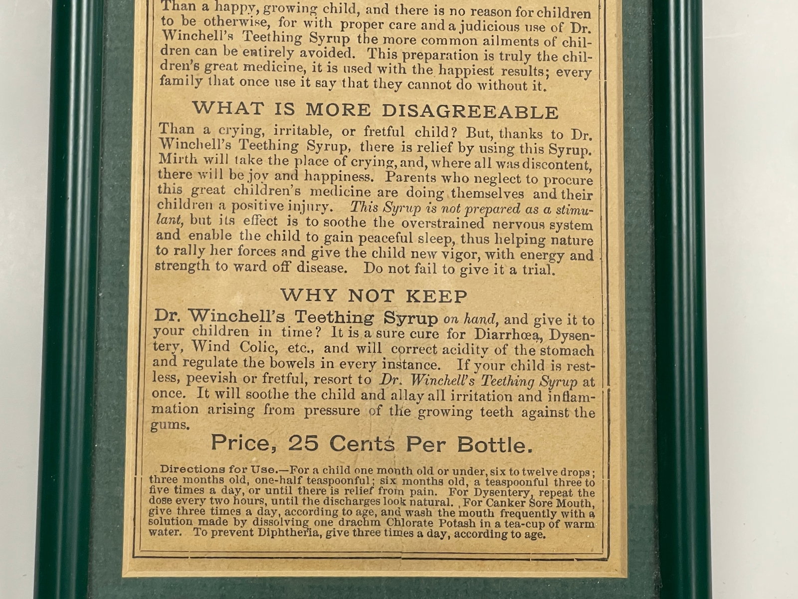 TEETHING SYRUP BROADSIDE - 3
