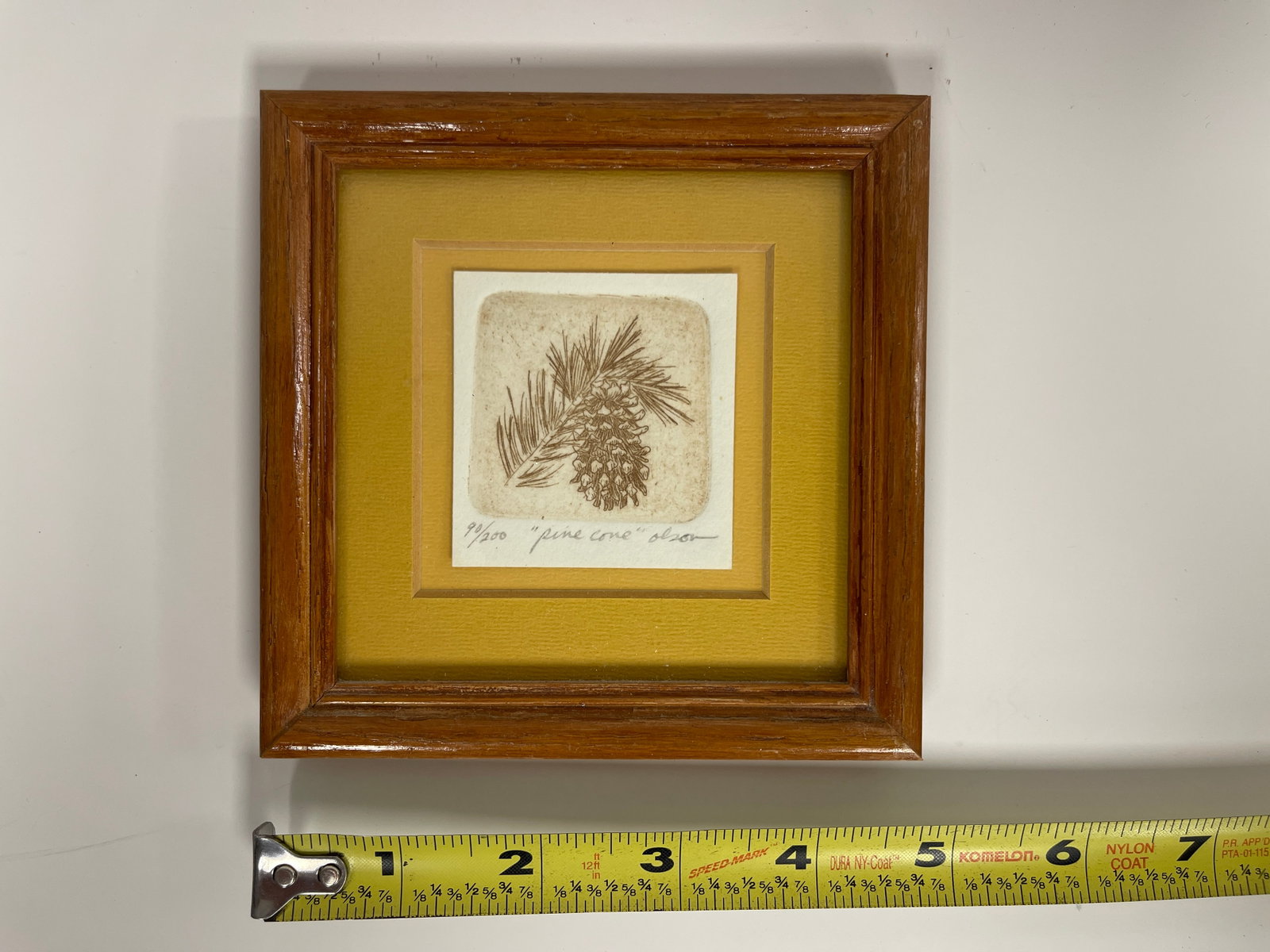 PINE CONE LITHOGRAPH - 2