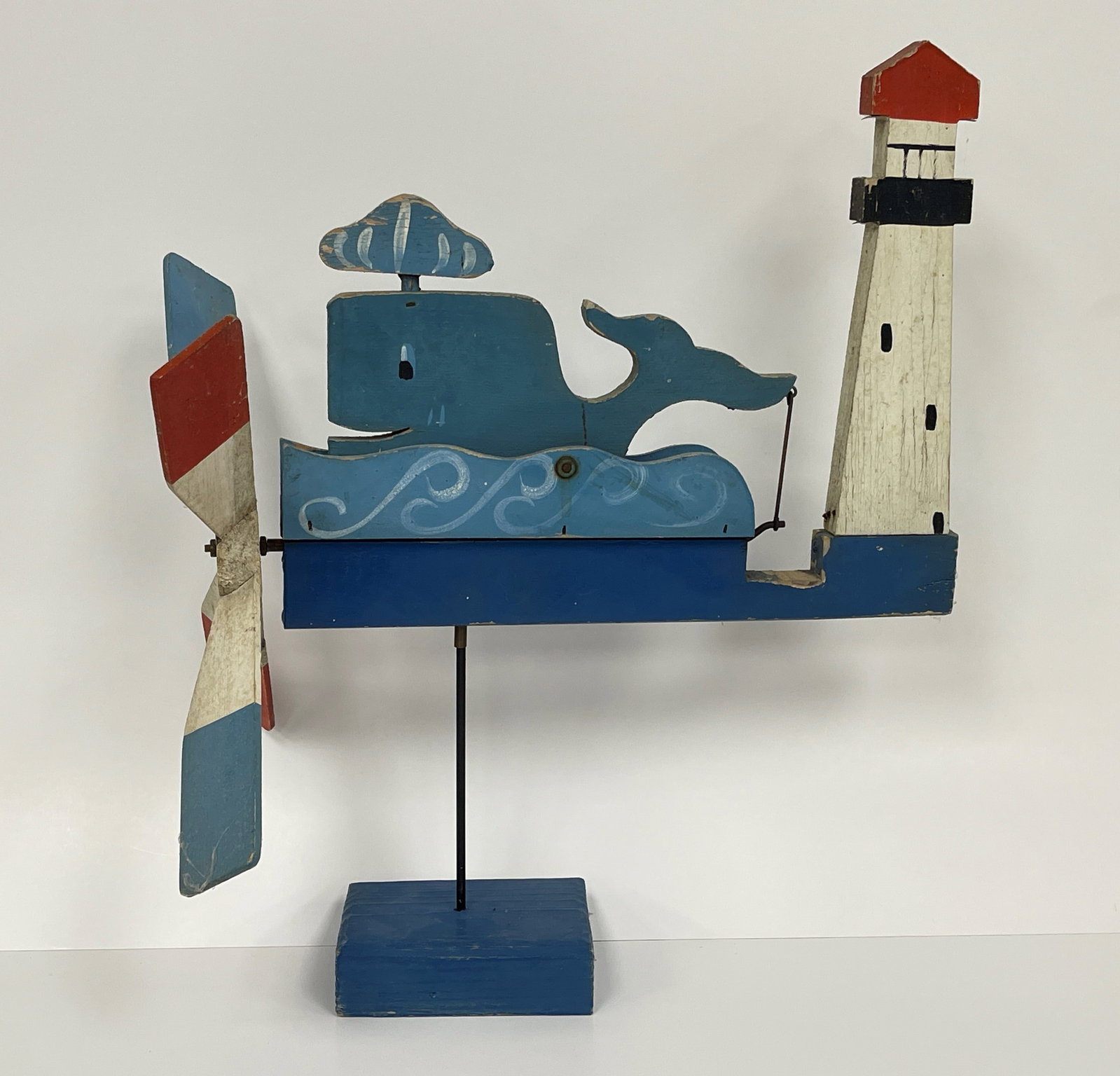LIGHTHOUSE & WHALE WHIRLIGIG (1 of 7)