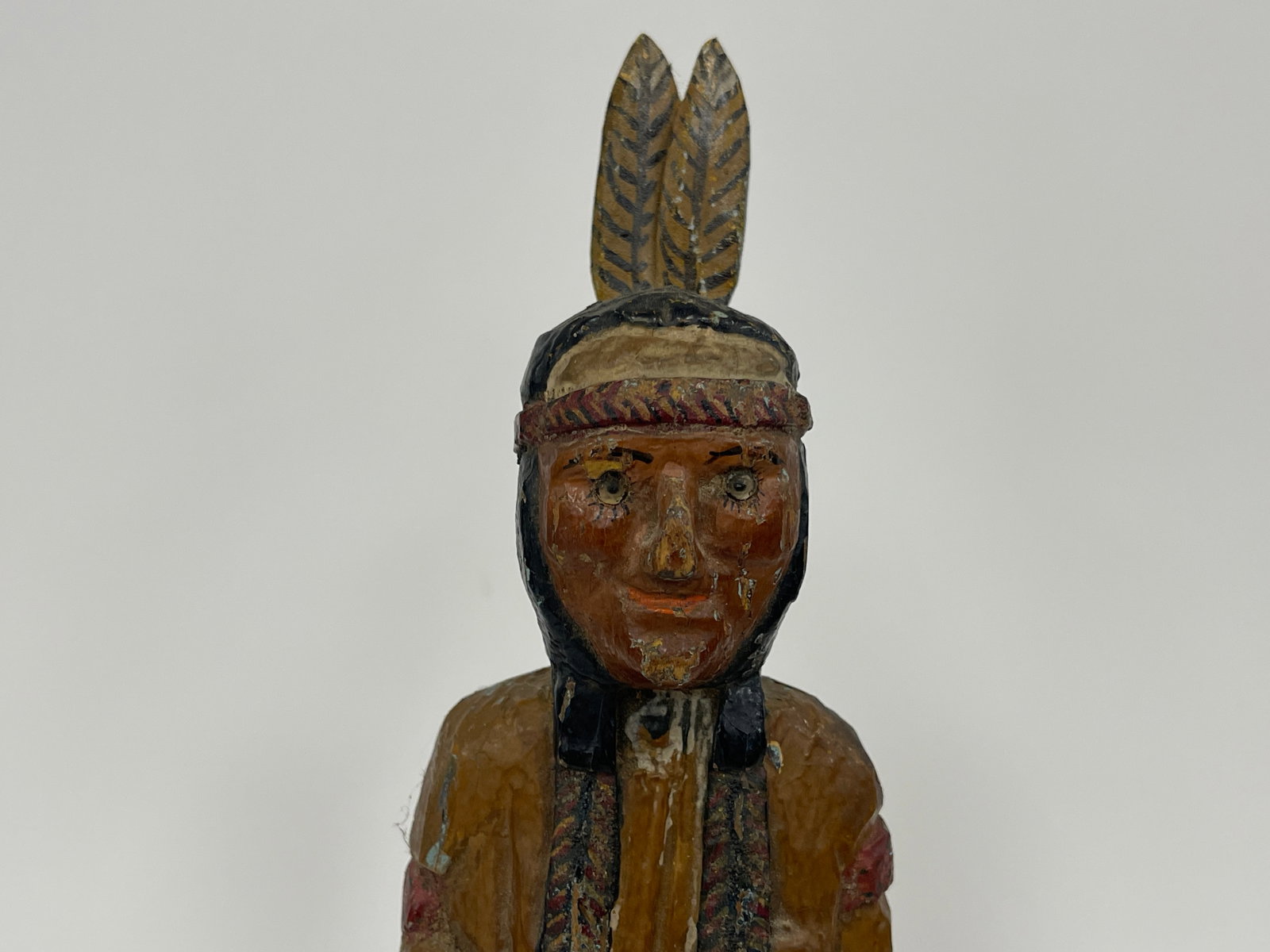 CARVED NATIVE AMERICAN - 2