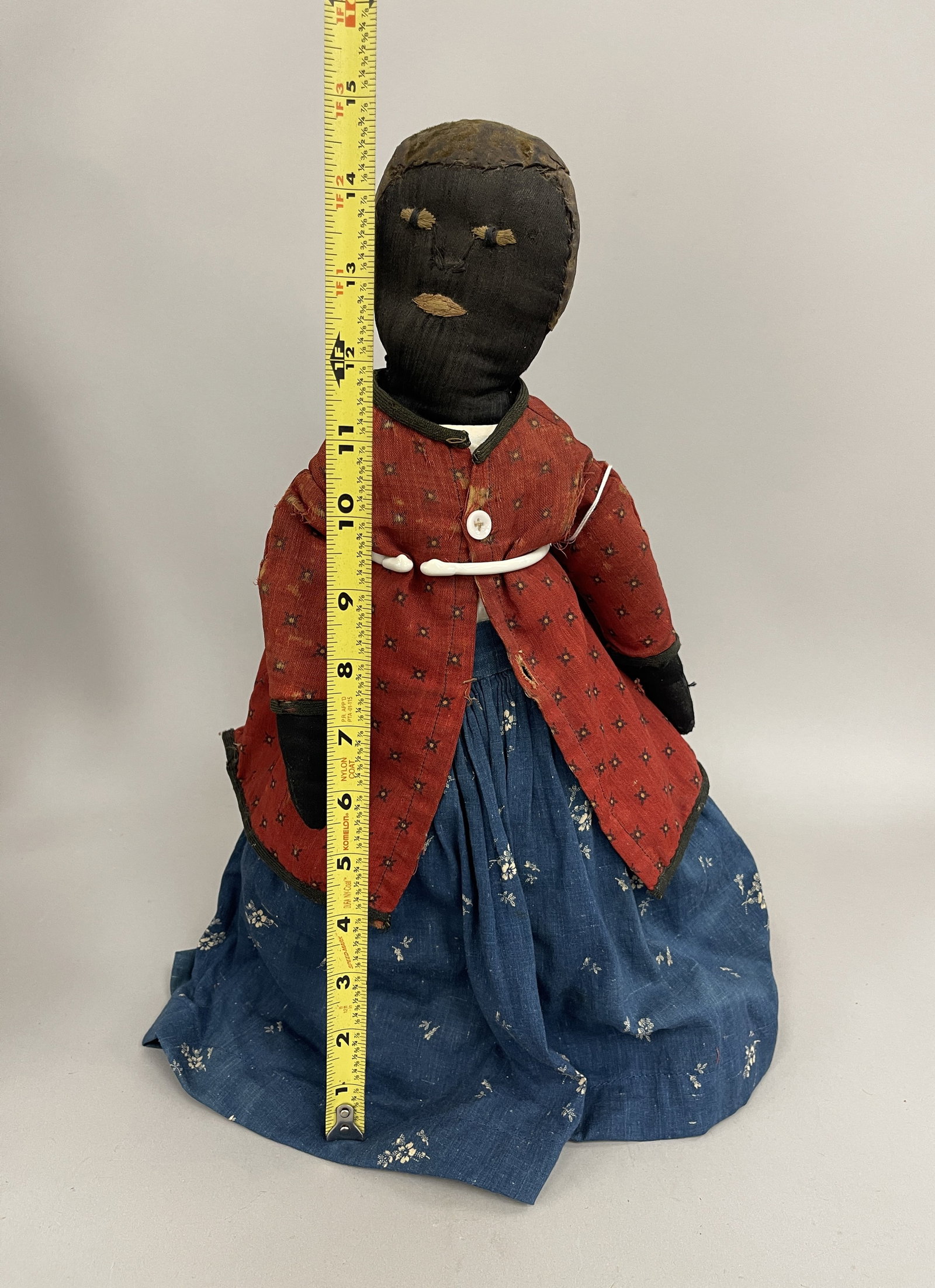 EARLY BLACK RAG DOLL - 5
