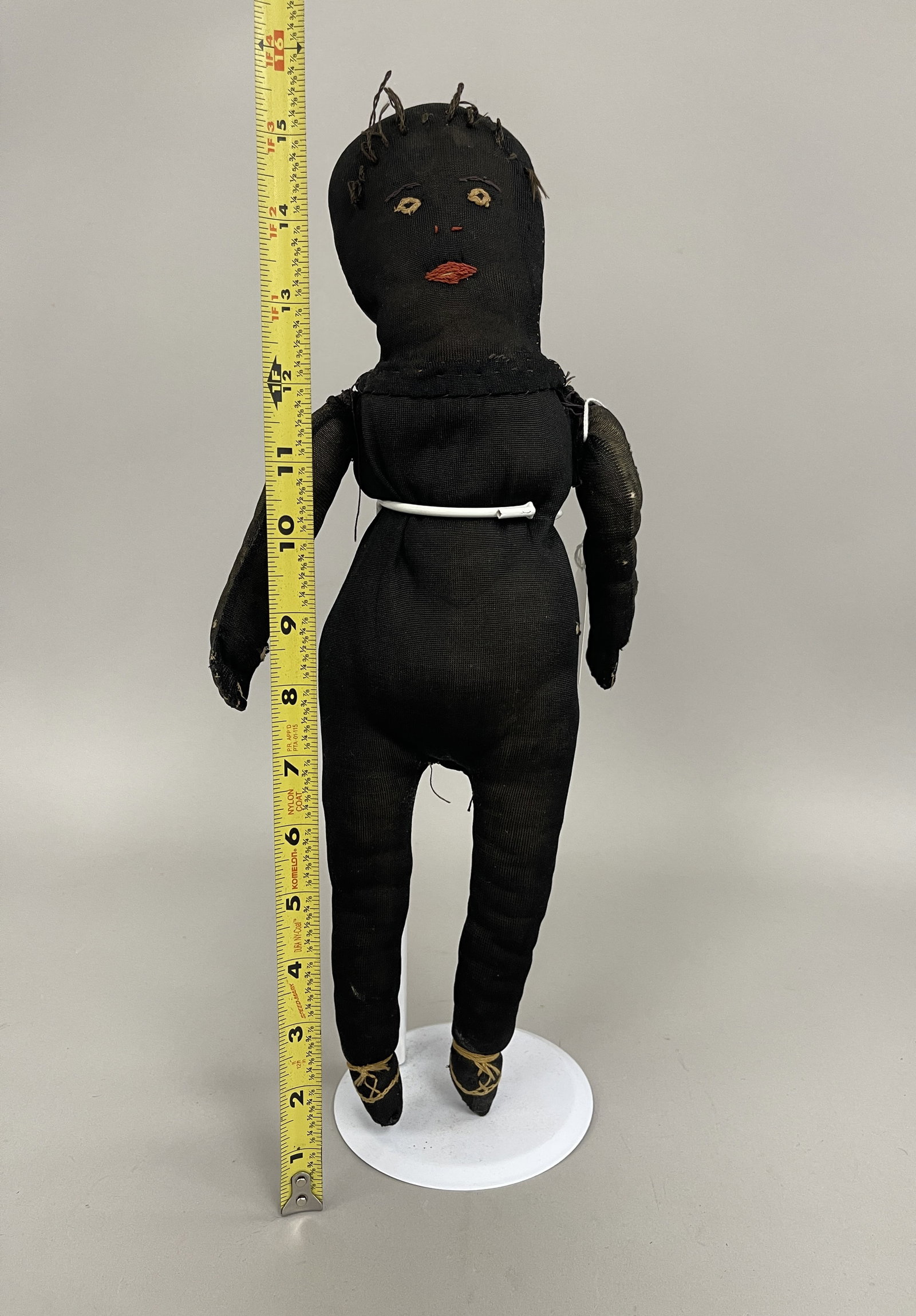 EARLY BLACK RAG DOLL - 4