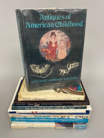 LOT OF 9 ANTIQUES REFERENCE BOOKS