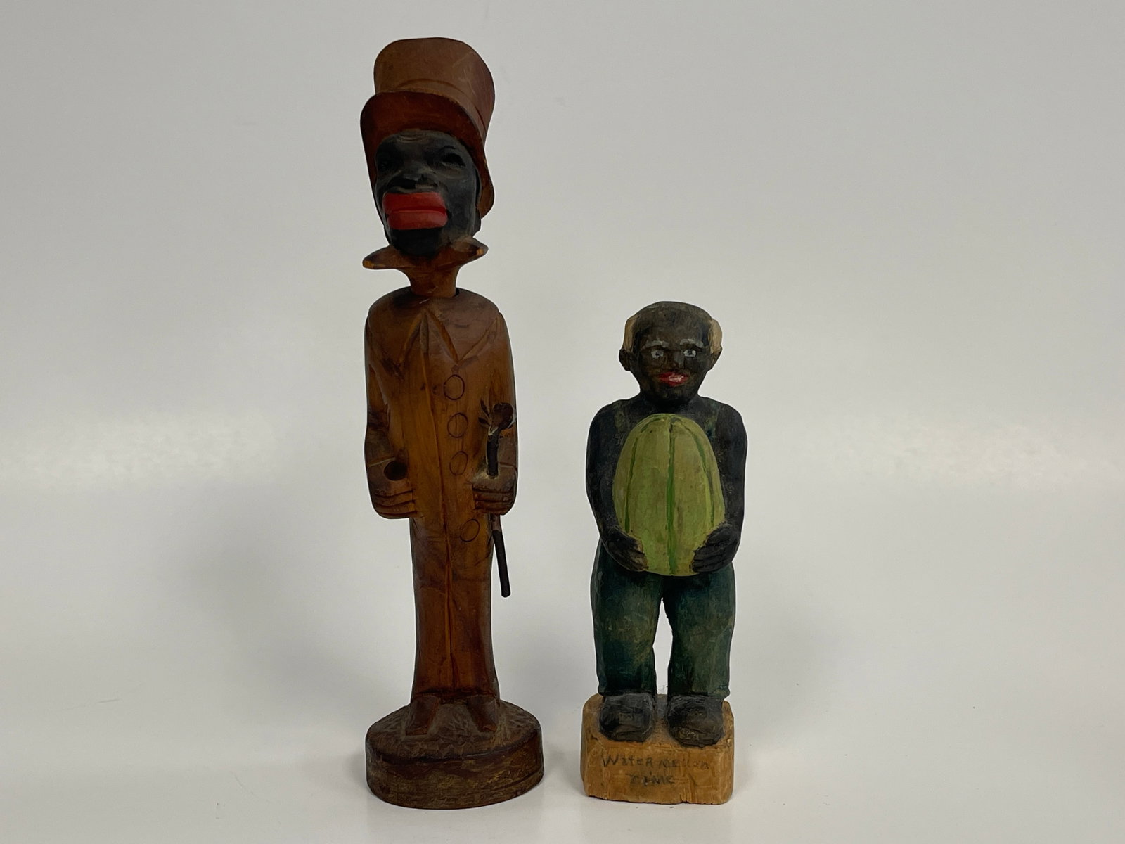 2 CARVED BLACK MEN (1 of 5)