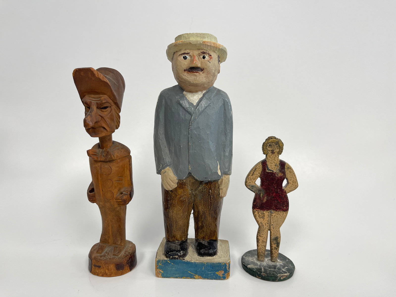 3 CARVED FIGURES - 4