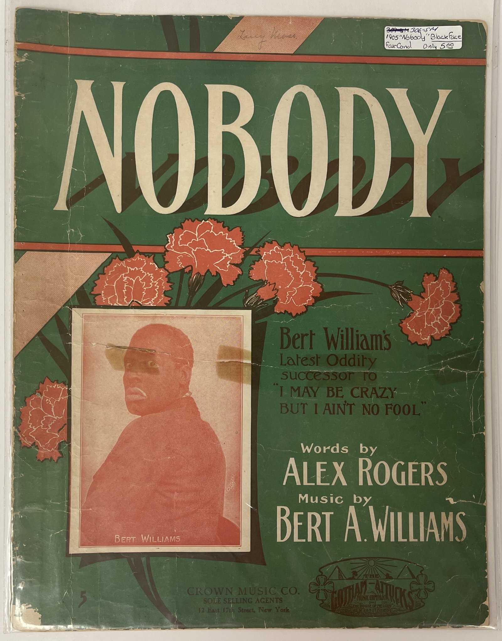 1905 BLACKFACE SHEET MUSIC (1 of 1)