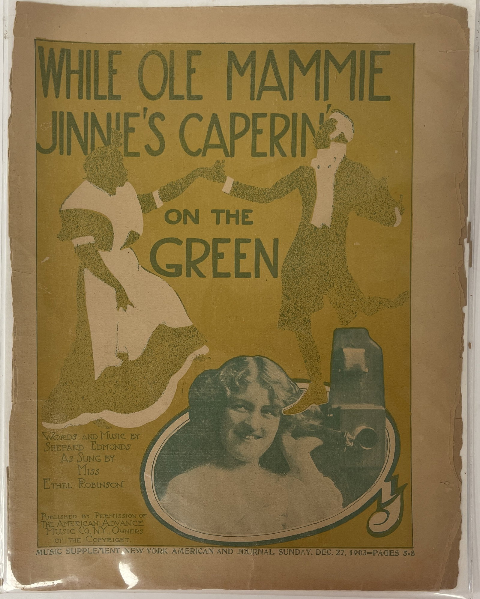 BLACKFACE SHEET MUSIC (1 of 1)