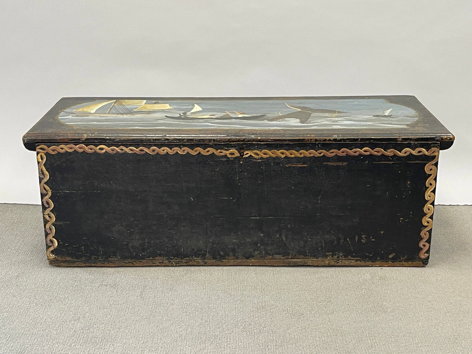 19TH C SEA CHEST (1 of 6)