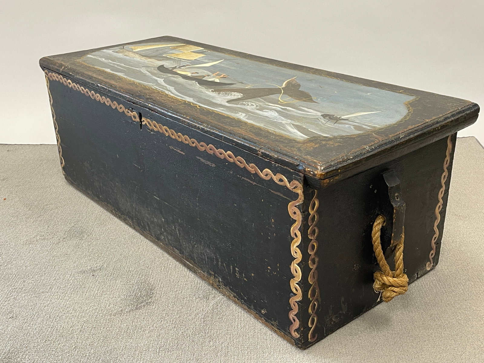 19TH C SEA CHEST - 3
