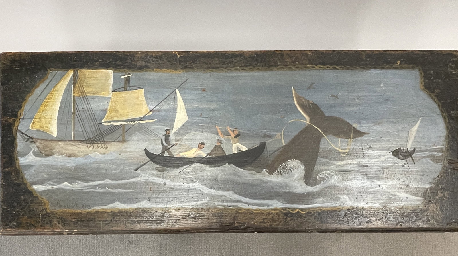 19TH C SEA CHEST - 5