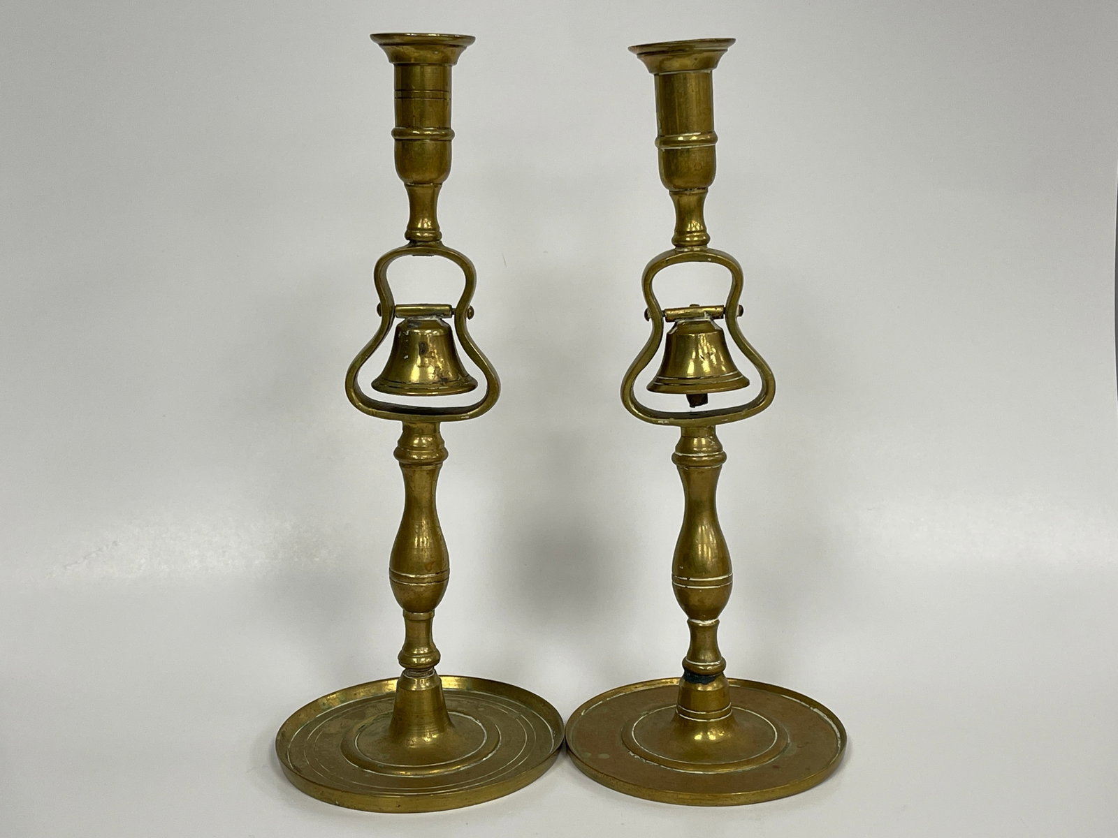 PAIR NEAR PAIR TAVERN CANDLESTICKS (1 of 3)