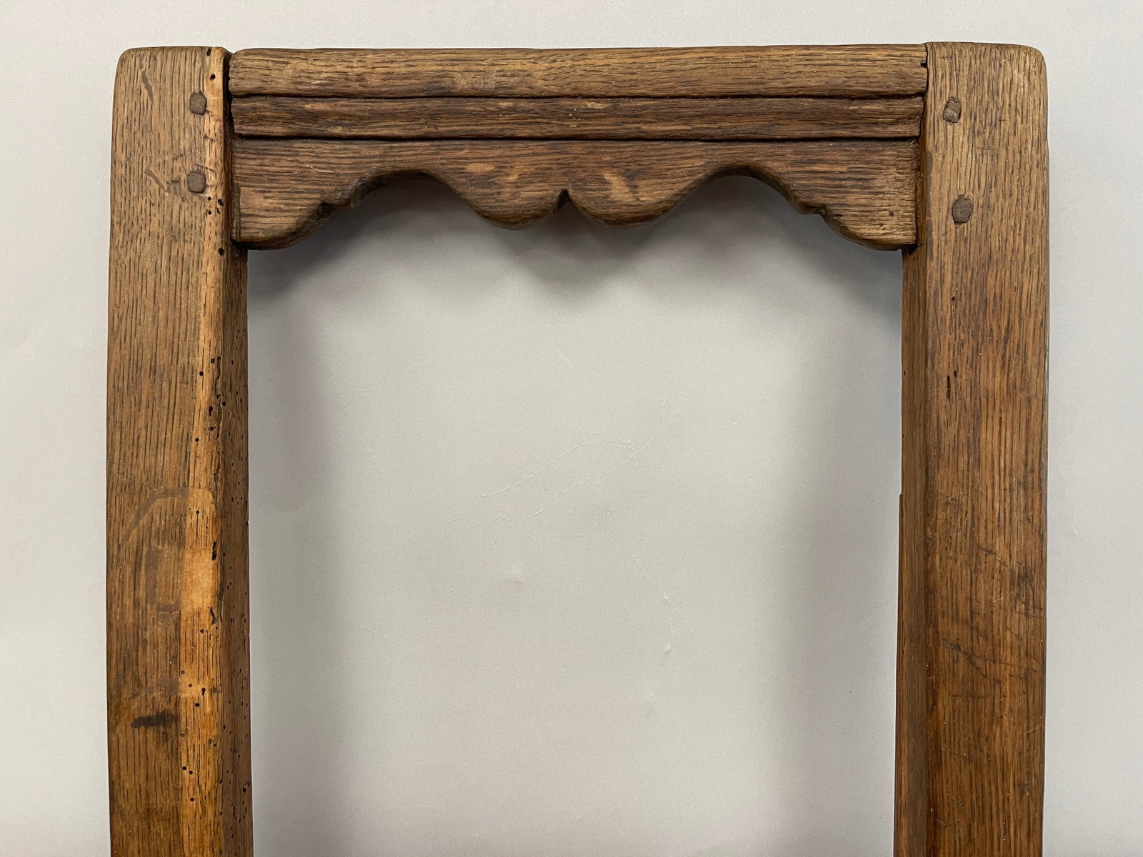 17TH C OAK BACK STOOL - 6