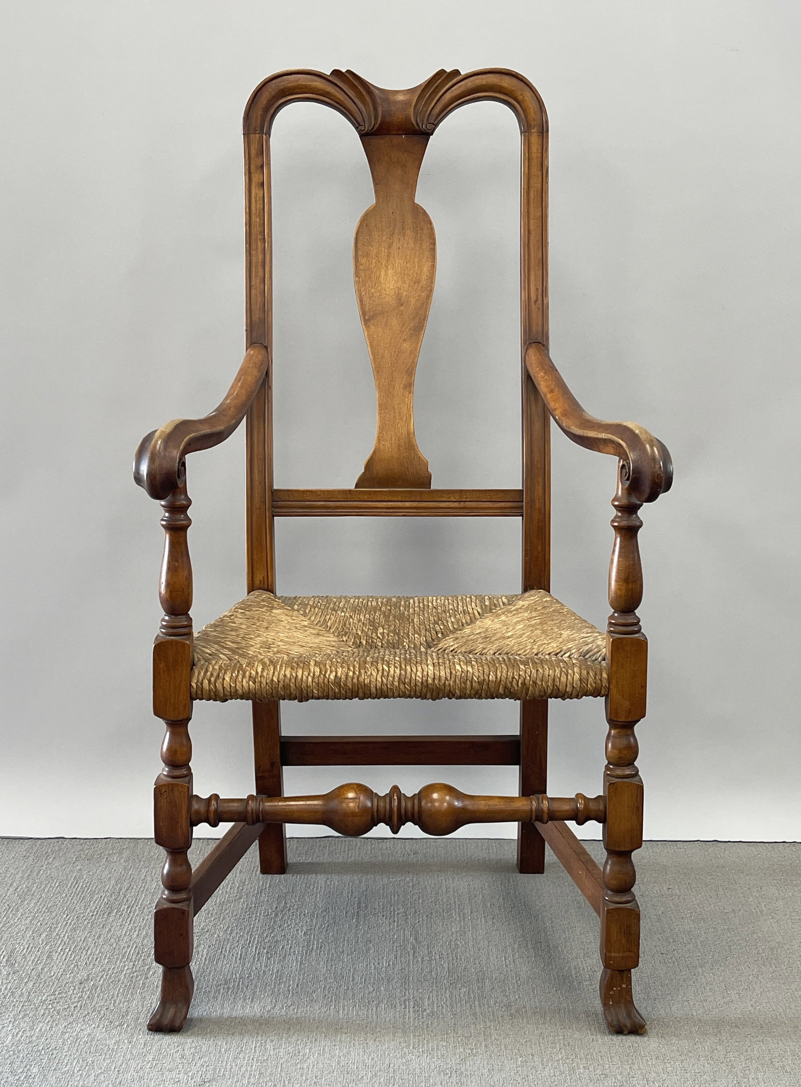 18TH C SPANISH FOOT QA ARMCHAIR (1 of 6)