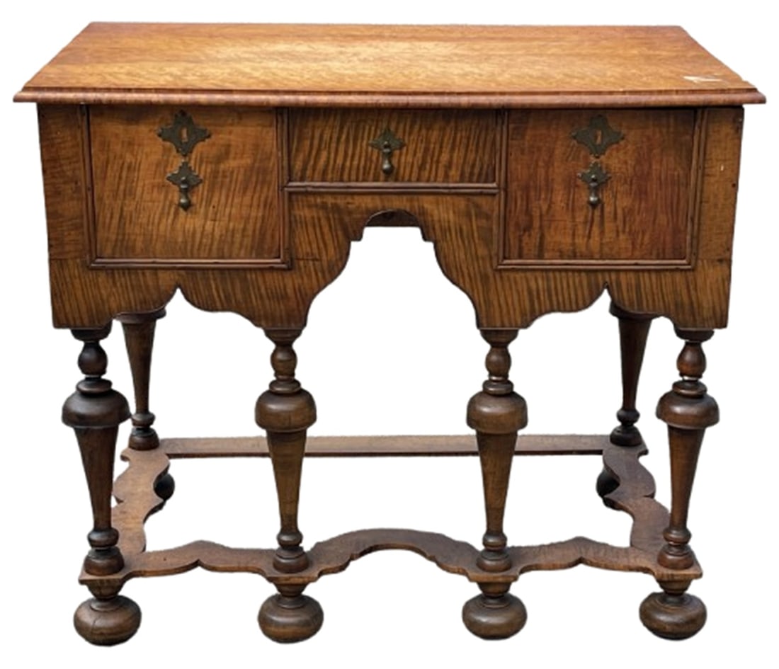 17TH-18TH C TIGER MAPLE WILLIAM AND MARY SERVER (1 of 10)