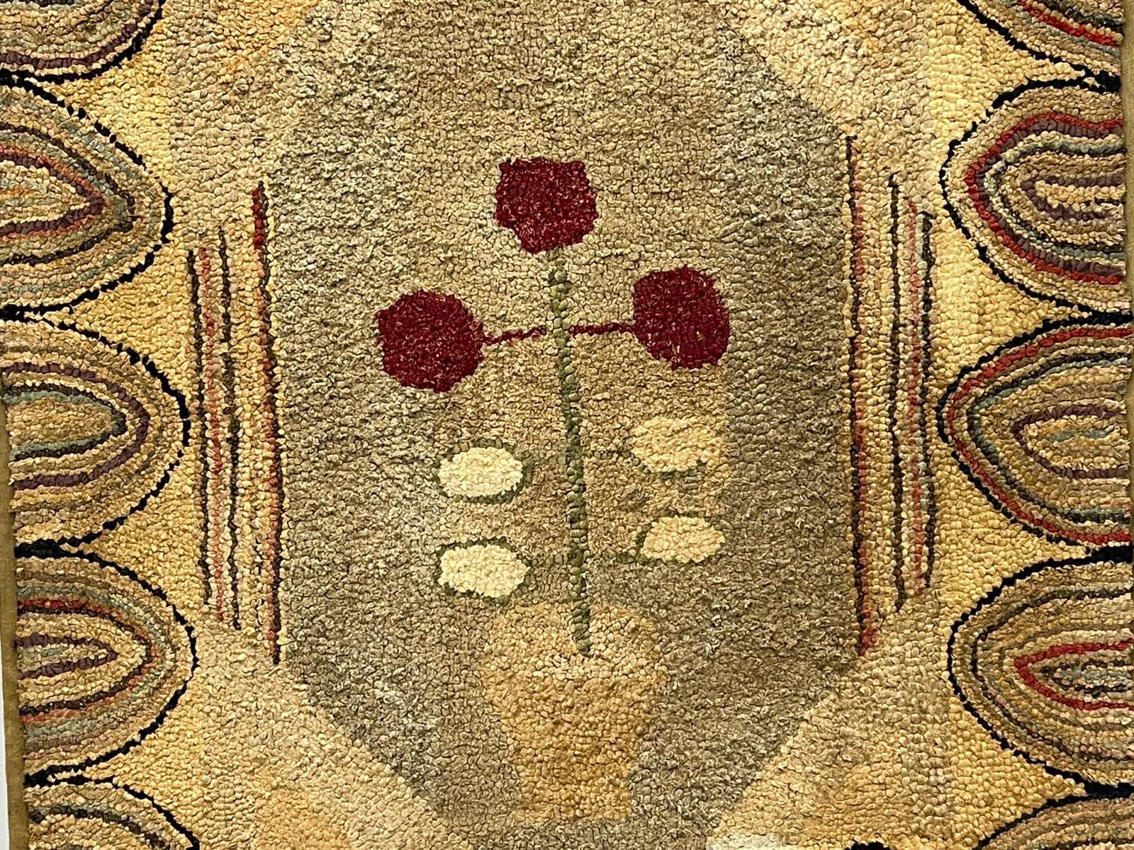 LARGE MOUNTED HOOKED RUG - 2
