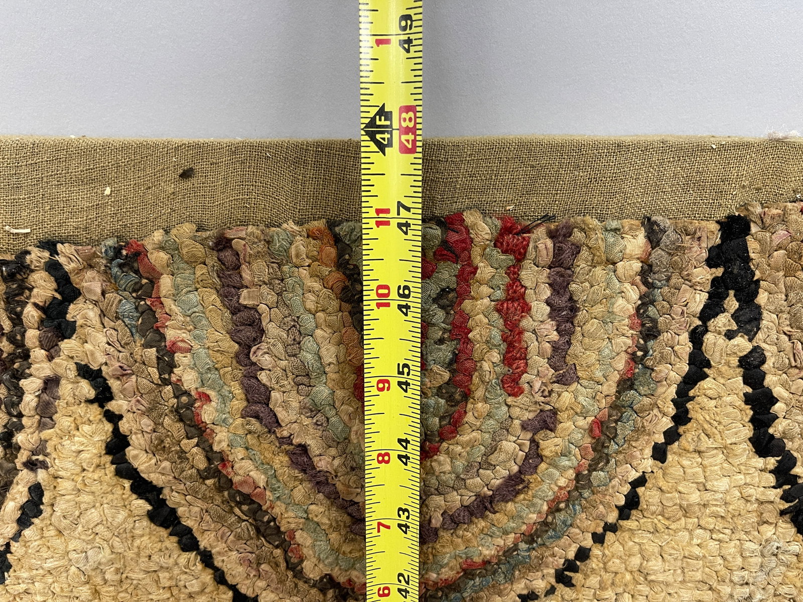 LARGE MOUNTED HOOKED RUG - 4