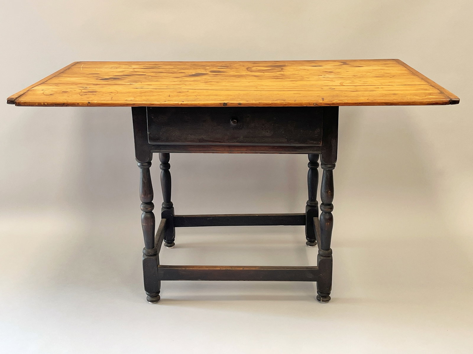 EARLY PAINTED ONE DRAWER TAVERN TABLE (1 of 6)