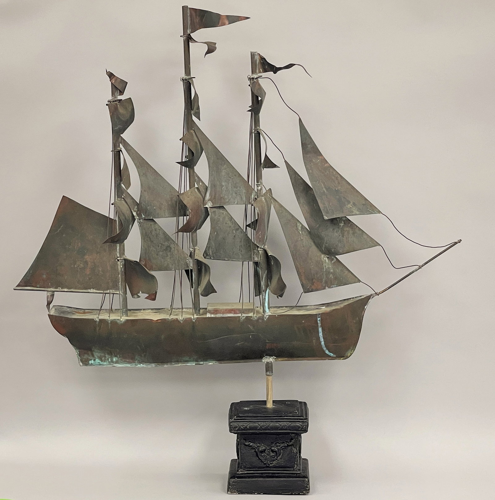 SHIP WEATHERVANE: SHIP WEATHERVANE 3 MAST
