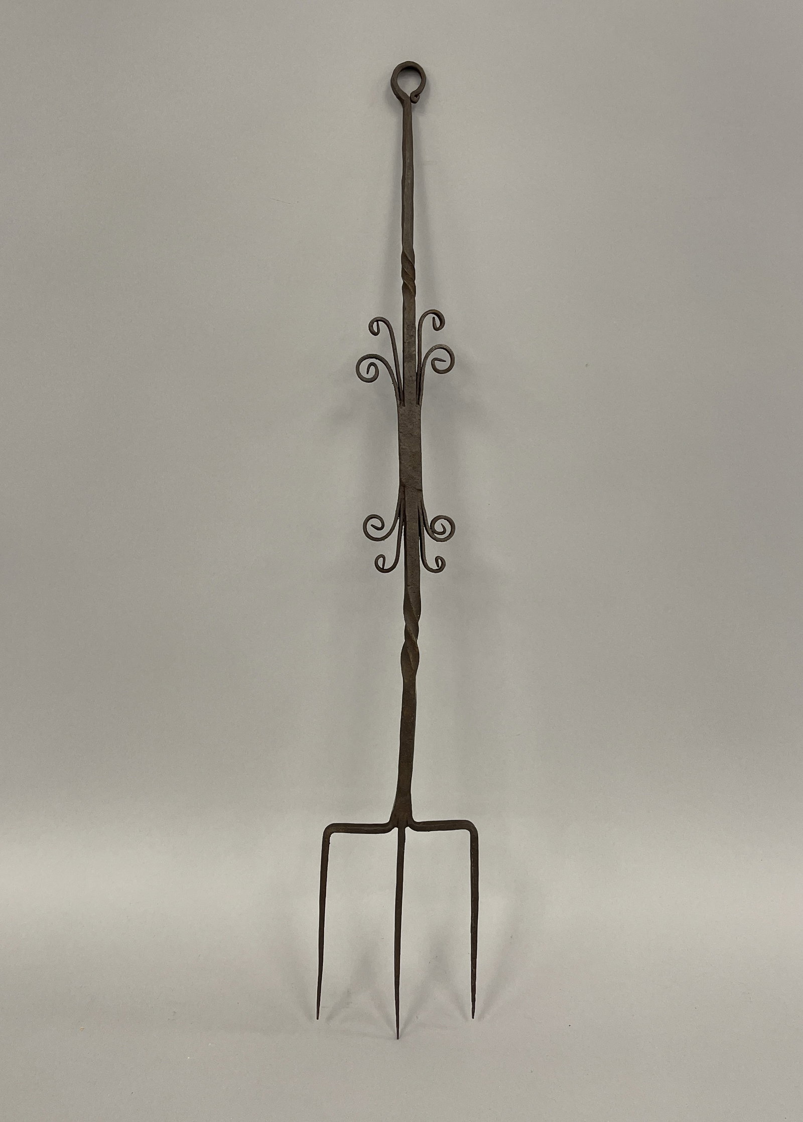FANCY BLACKSMITH-MADE 18TH-19THC PENNSYLVANIA MEAT FORK (1 of 2)