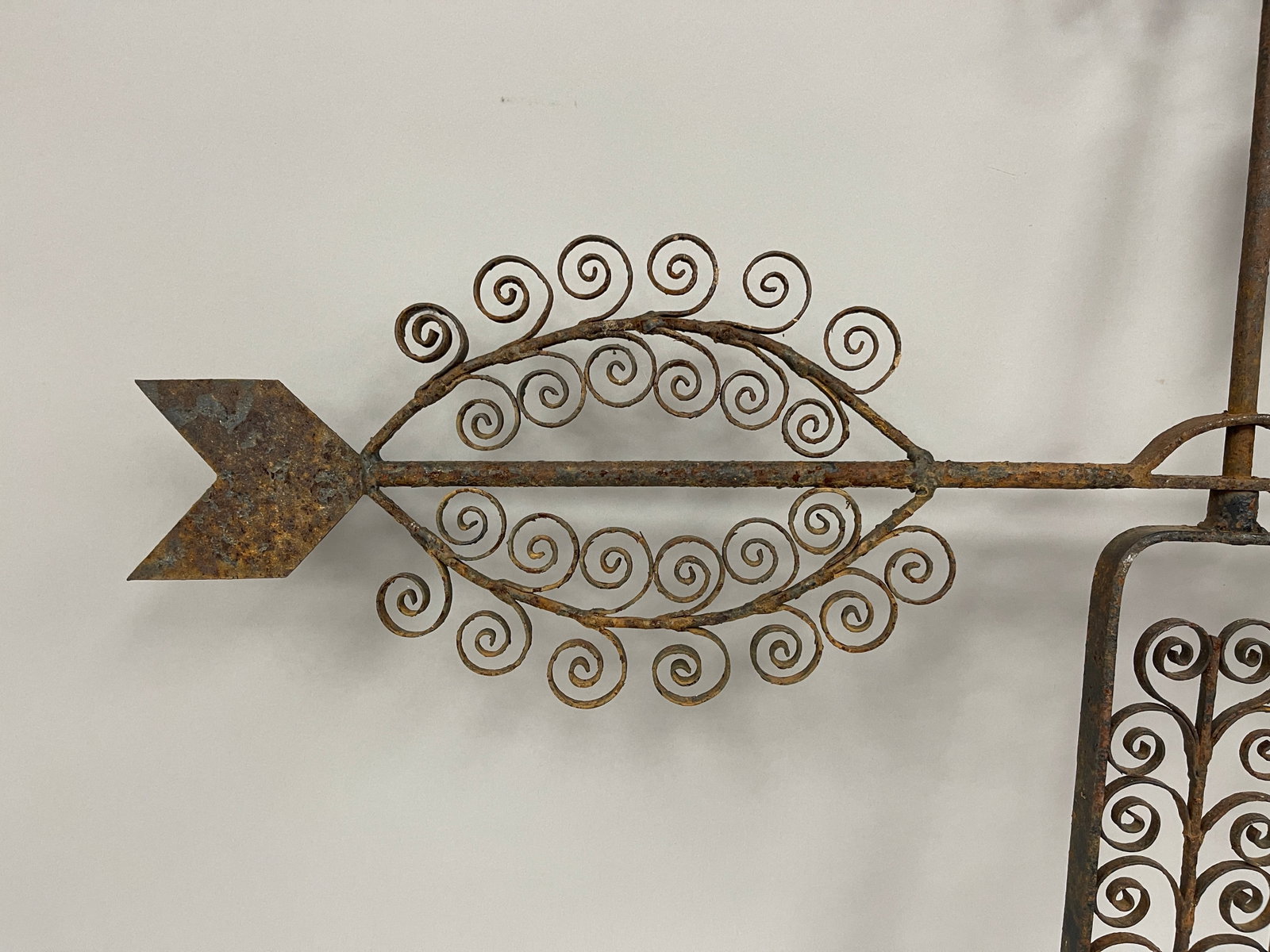 LARGE IRON ROOSTER WEATHERVANE - 8