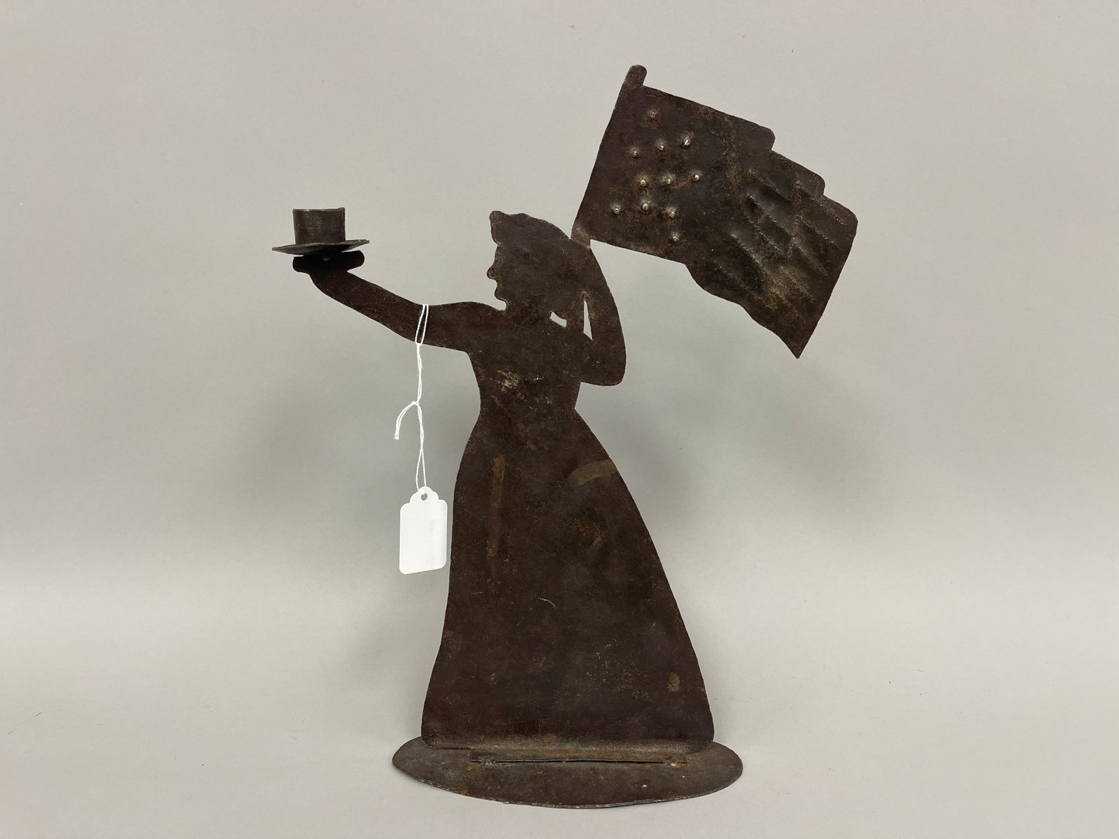 IRON LADY LIBERTY CANDLE HOLDER (1 of 4)