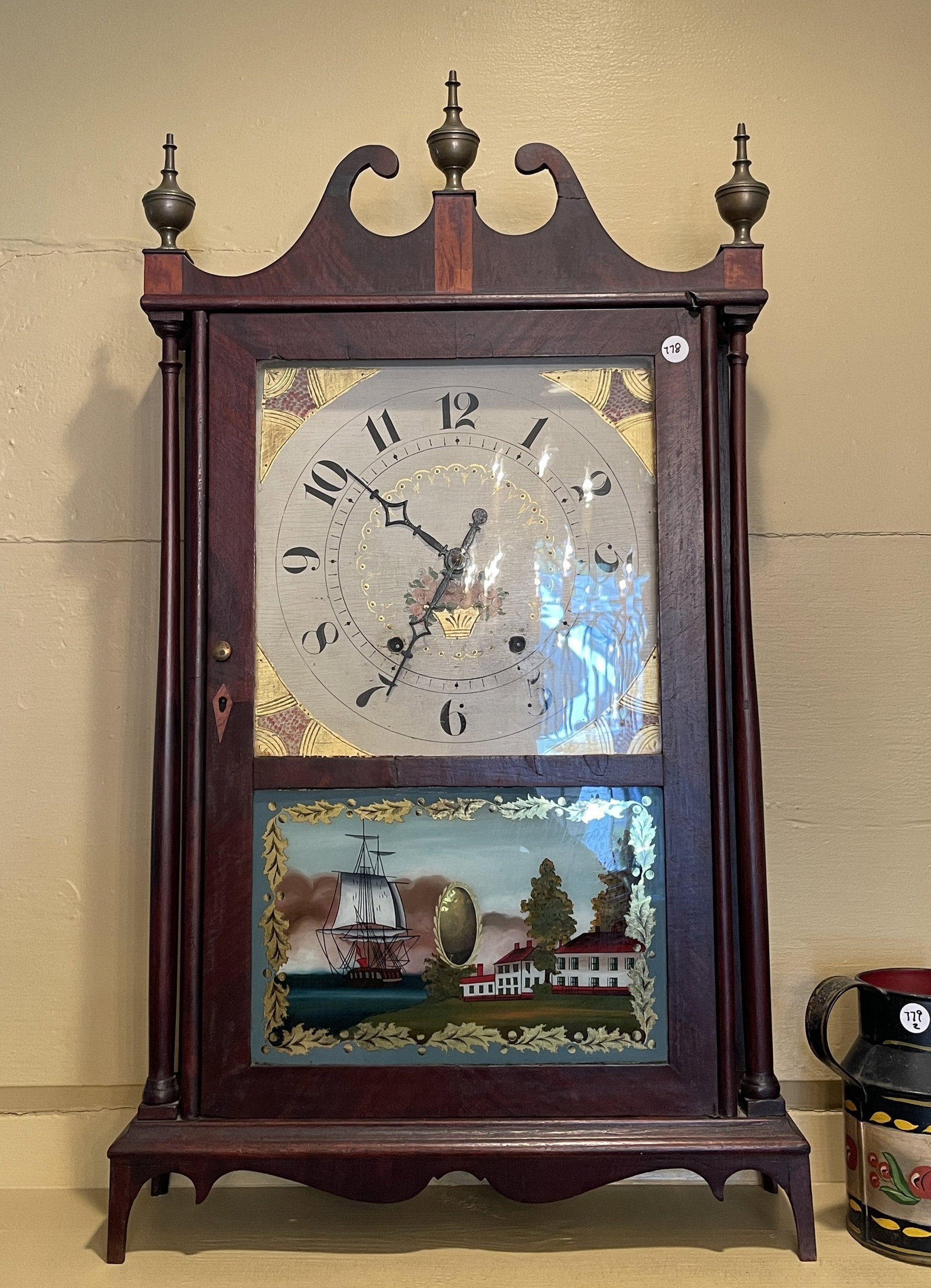 LITCHFIELD CT PILLAR AND SCROLL CLOCK - 5