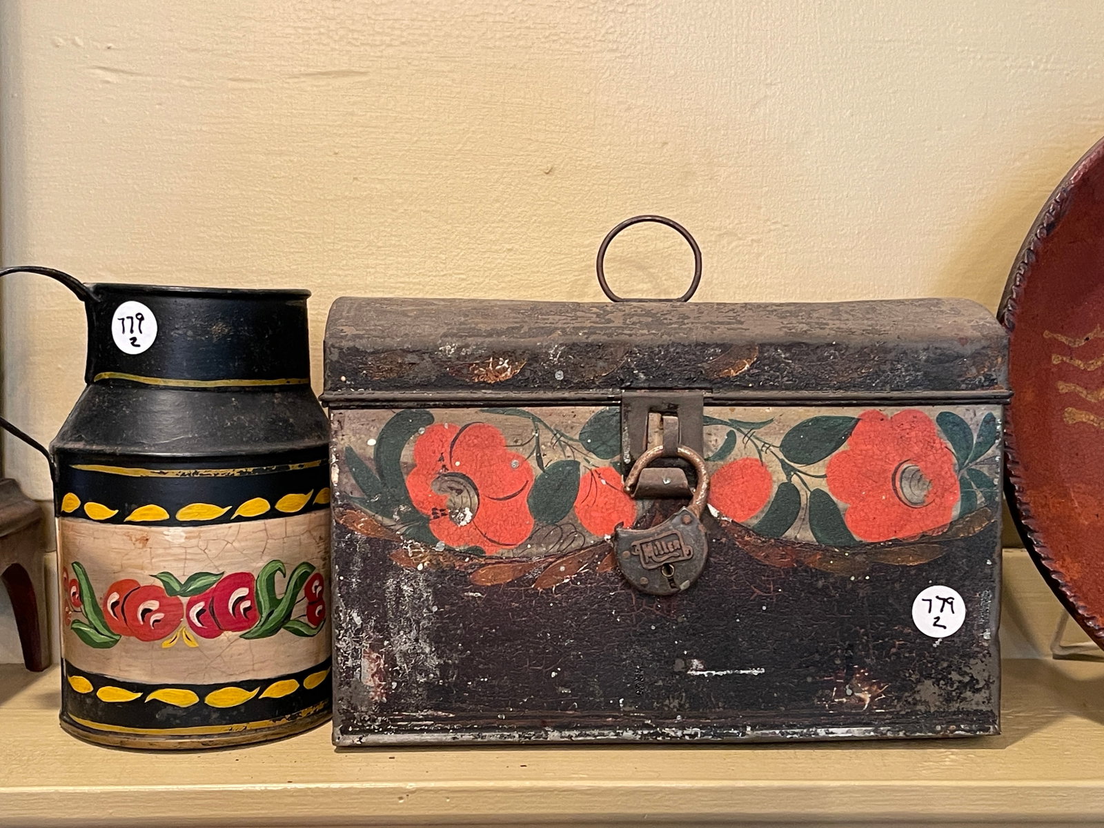 1779 2 DECORATIVE TINWARE ITEMS (1 of 2)