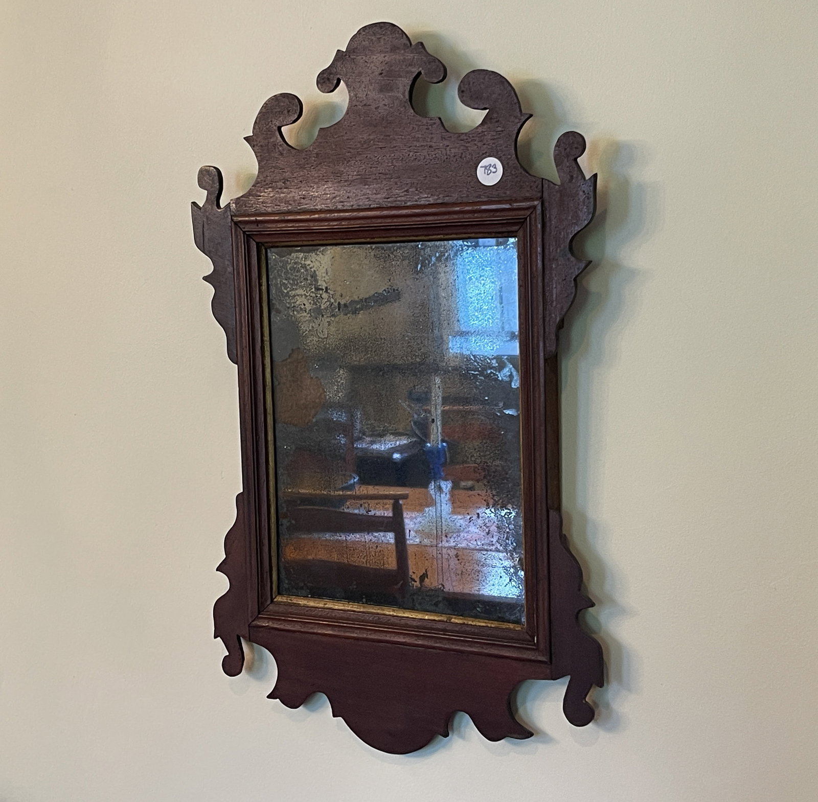 EARLY CHIPPENDALE WALL MIRROR - 2