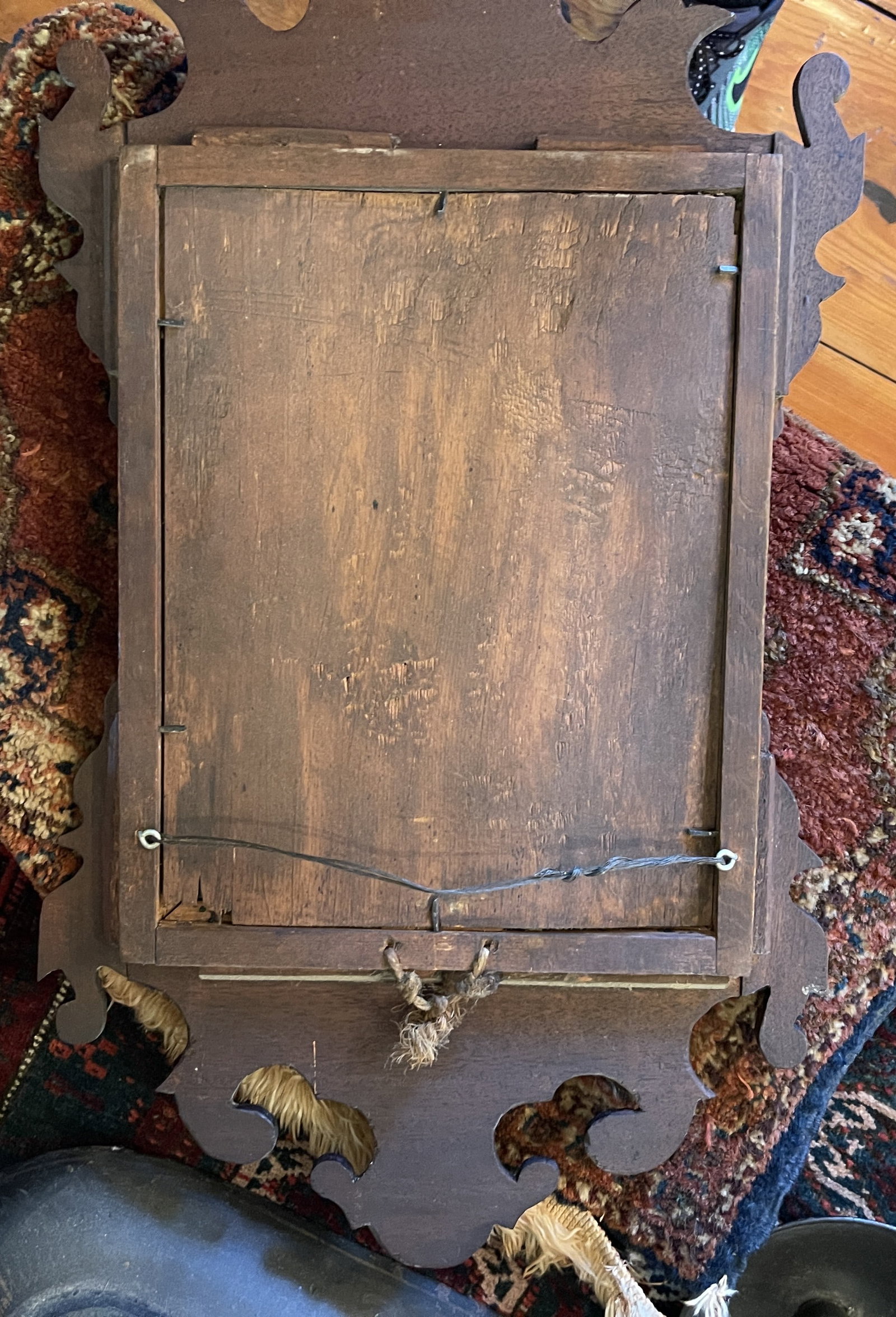 EARLY CHIPPENDALE WALL MIRROR - 3