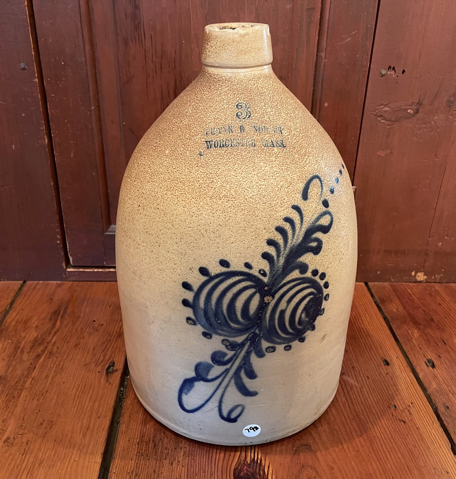 FRANK NORTON WORCESTER DECORATED STONEWARE JUG (1 of 3)