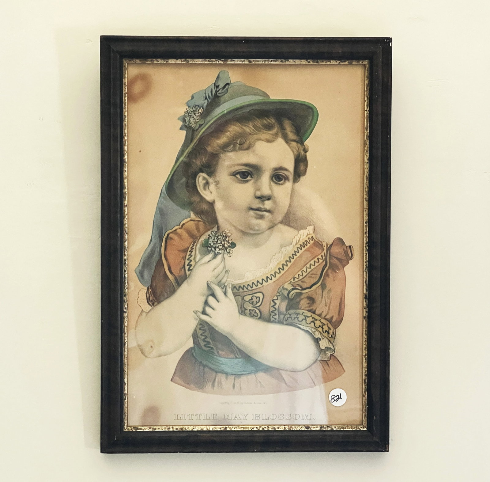 PRINT LITTLE MAY BLOSSOM: PRINT LITTLE MAY BLOSSOM 9" X 14" & 12" X 16" FRAME