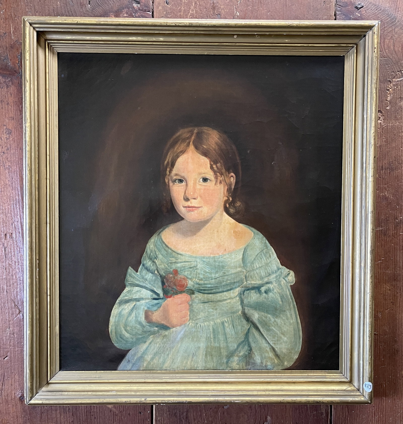 PORTRAIT OF GIRL: PORTRAIT OF GIRL 21" X 23" & 26" X 27" FRAME