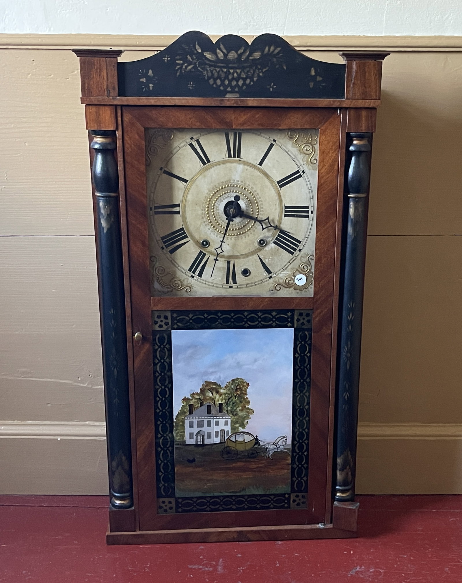19TH C MARH GILBERT CLOCK (1 of 2)
