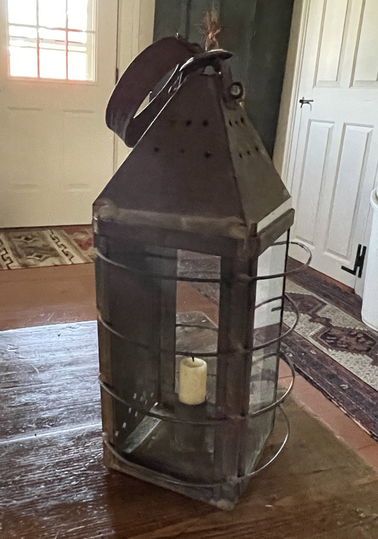 EARLY PIERCED TIN LANTERN (1 of 2)