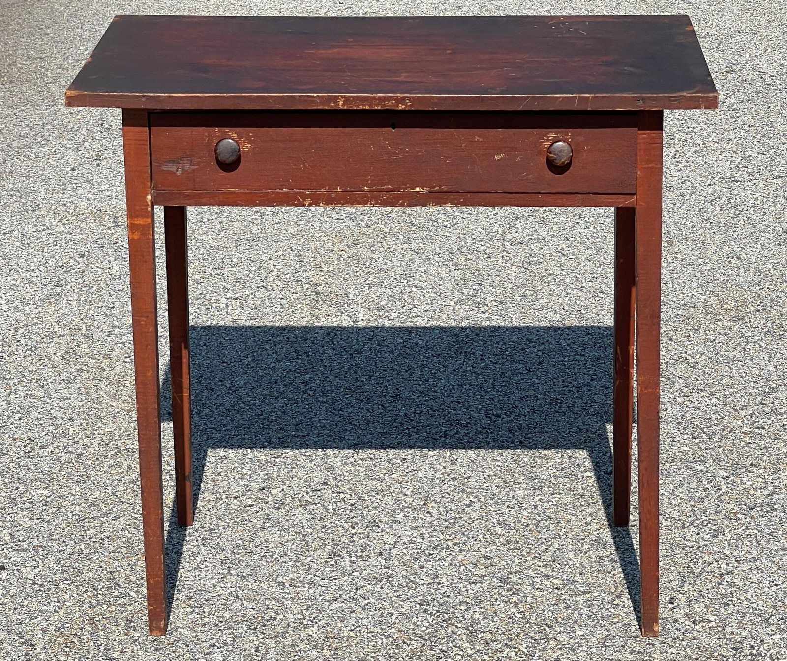 19TH C ONE DRAWER PAINTED TABLE TABLE (1 of 4)