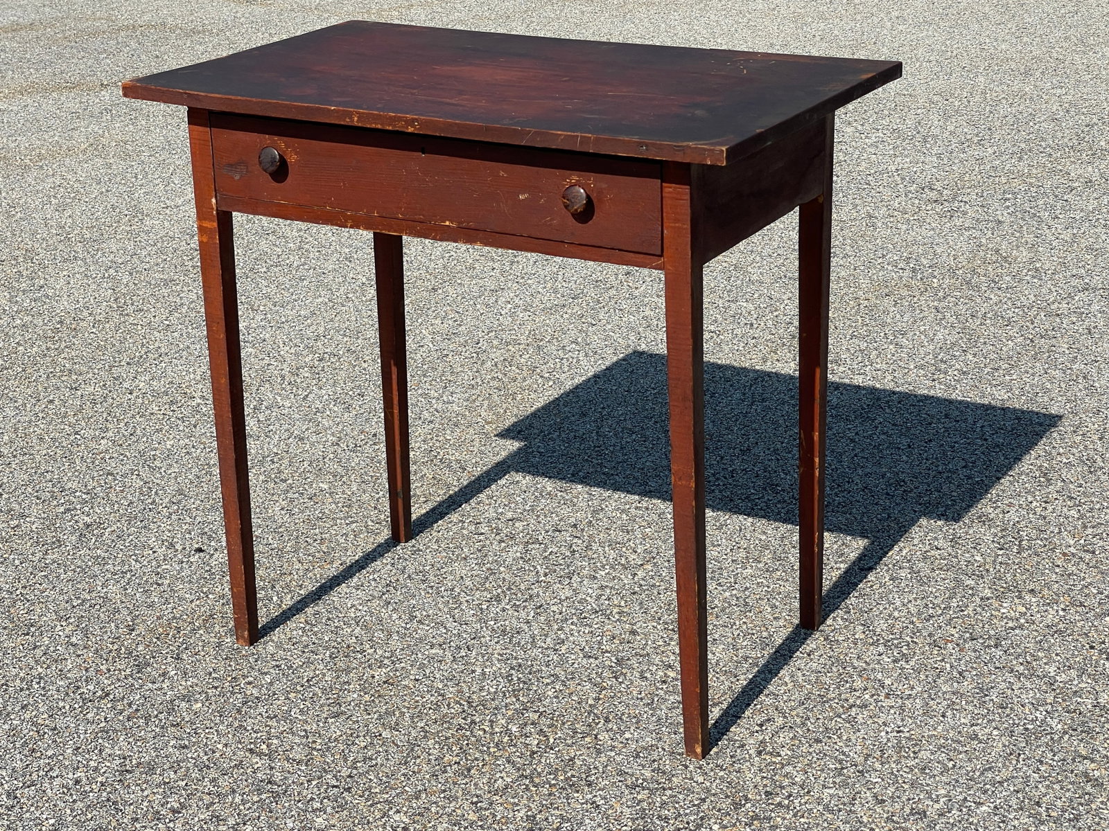 19TH C ONE DRAWER PAINTED TABLE TABLE - 2