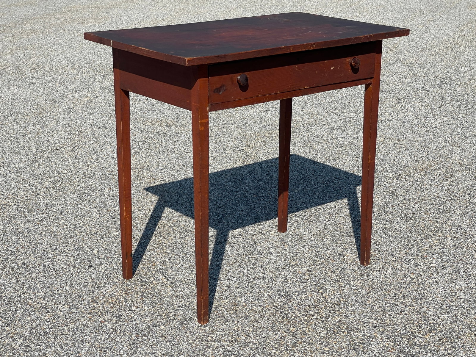 19TH C ONE DRAWER PAINTED TABLE TABLE - 3
