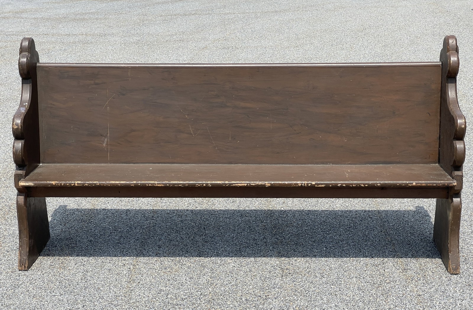 PAINTED BENCH, CHURCH PEW: PAINTED BENCH, CHURCH PEW 72 X 18S