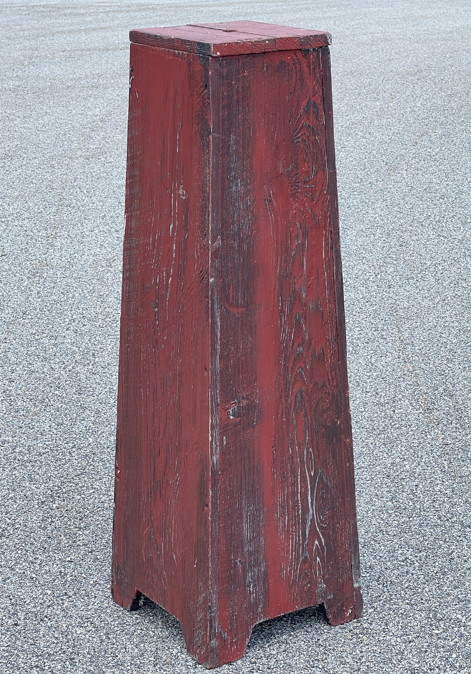 PAINTED PEDESTAL: PAINTED PEDESTAL 40" T