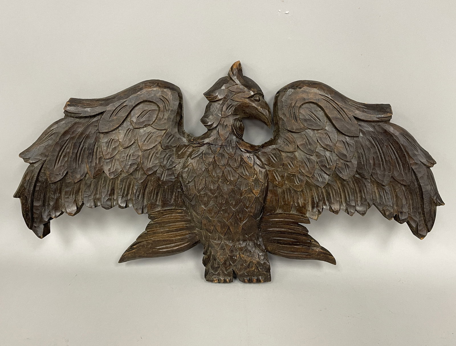 CARVED WOODEN EAGLE (1 of 4)