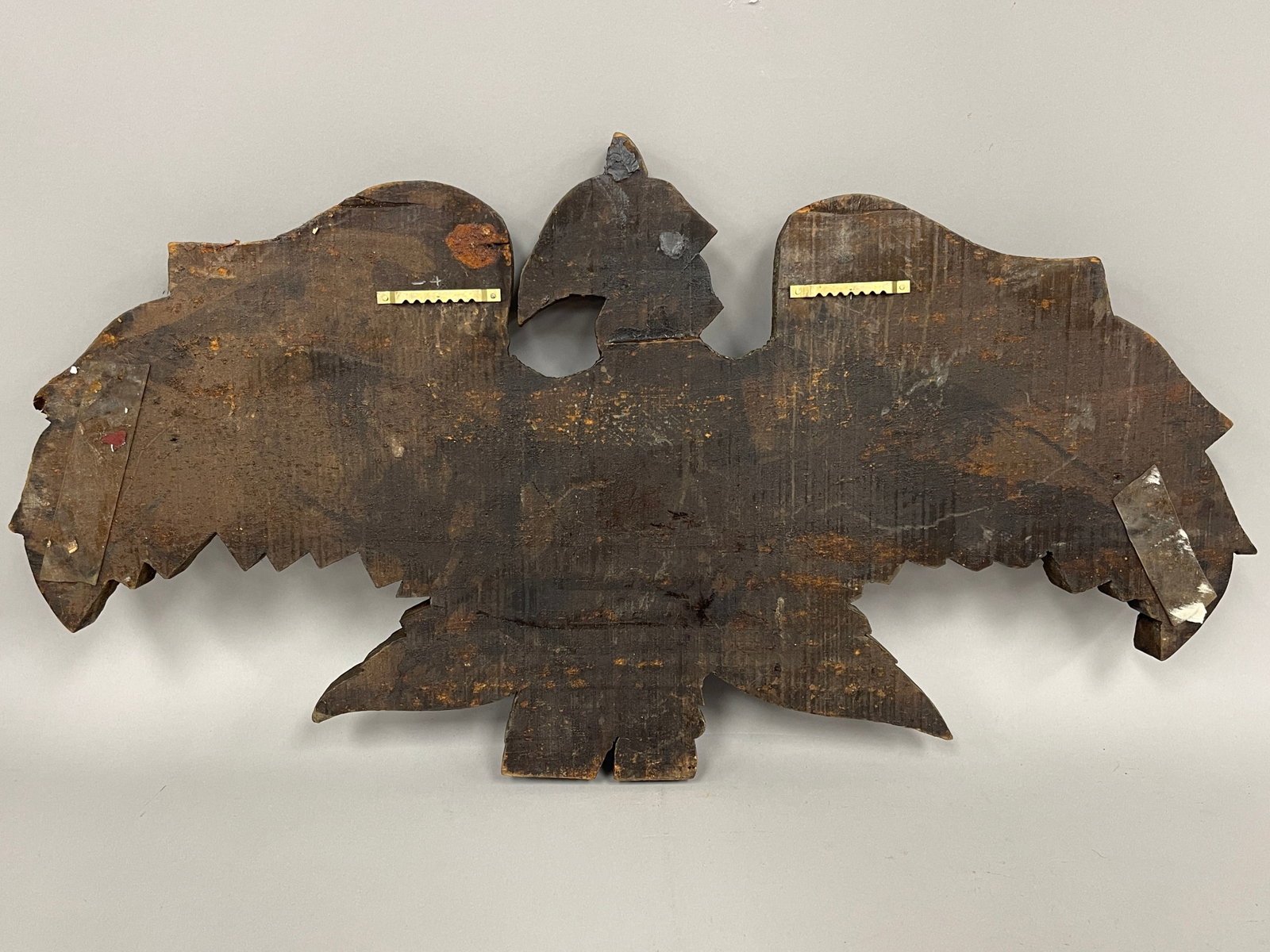 CARVED WOODEN EAGLE - 4