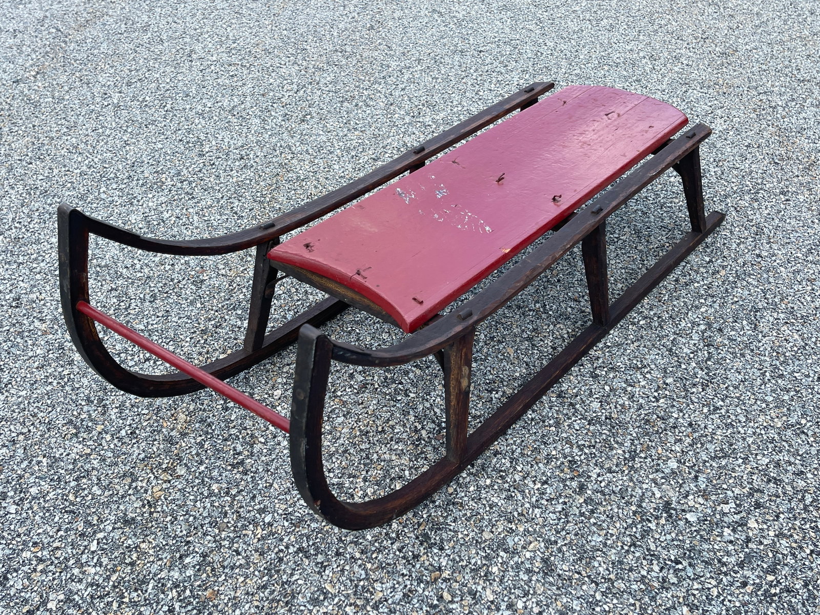 PAINTED CHILDS SLED - 2