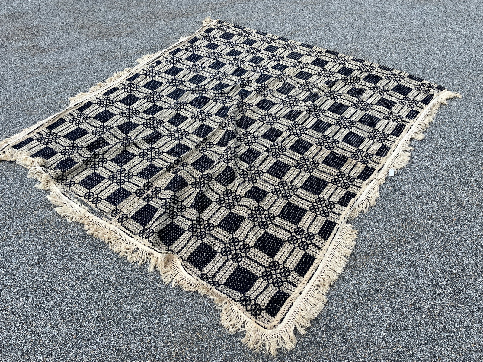 19TH C COVERLET - 4