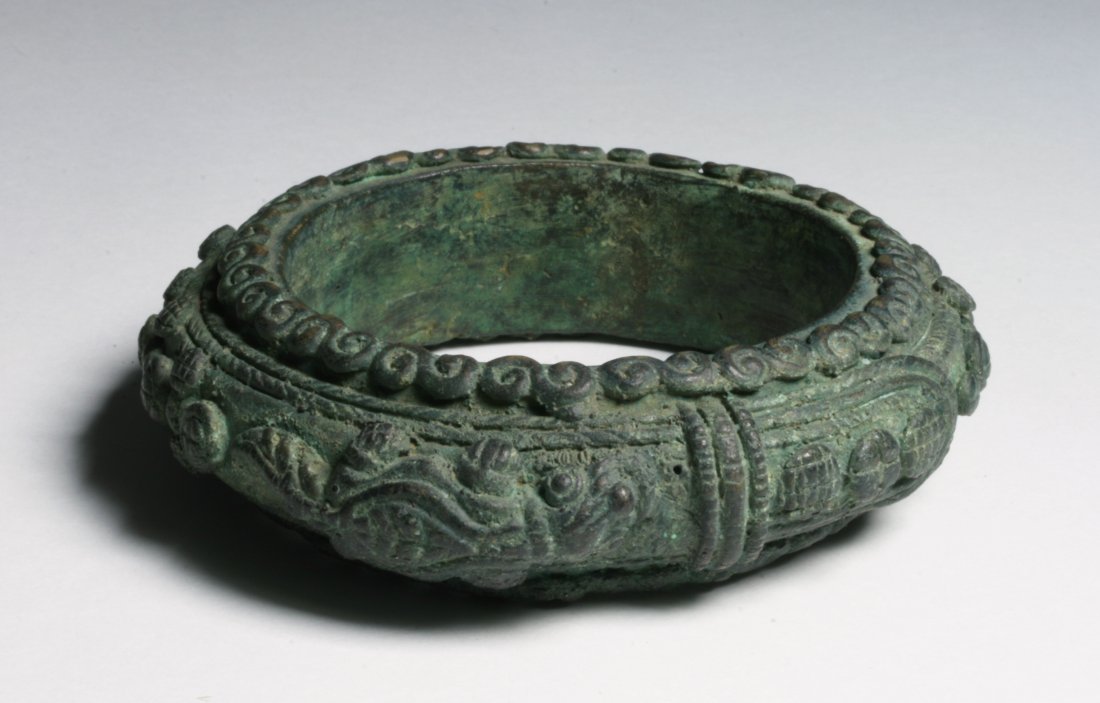 Old Indonesian Heavy Bronze Bracelet - Toba Batak People, Sumatra (1 of 8)