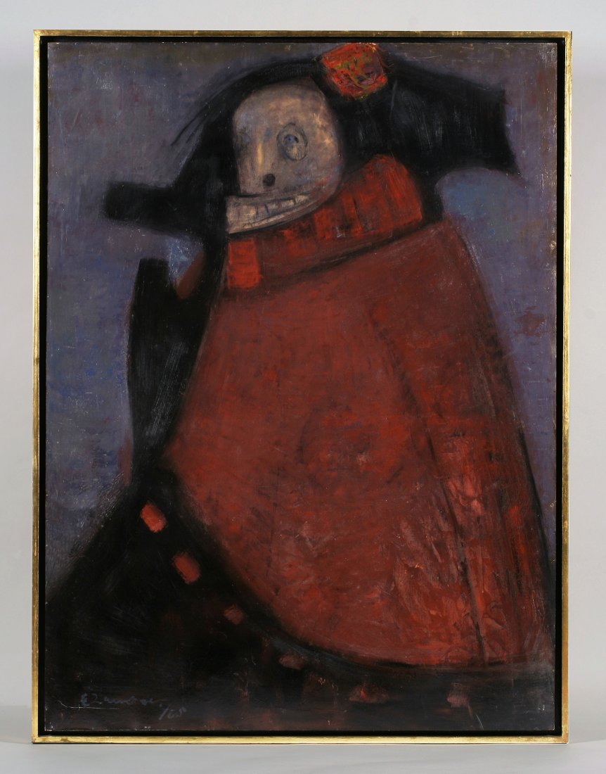 Mexican Modern Figural Painting by Eduardo Zamora 1965 (1 of 17)