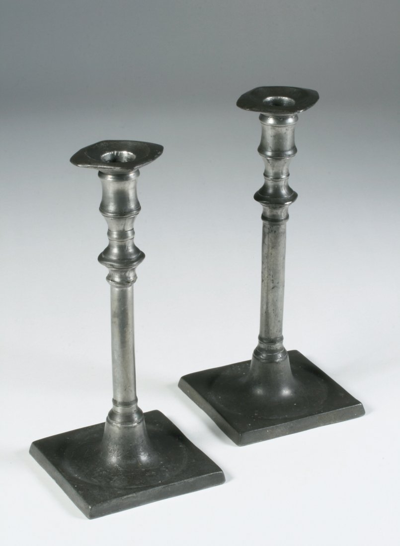 Georgian Pewter Candlesticks - Irish / English 18th Century (1 of 14)