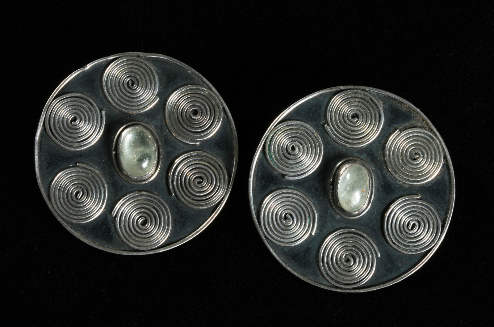 Mid-Century Modern Design Sterling Earrings - Signed (1 of 5)