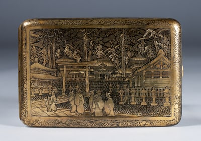 Japanese Mixed Metal Damascene Case - Signed